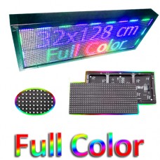 Led ηλεκτρονική επιγραφή πινακίδα μονής όψης (διαστ. 128x32cm) Full Color SMD